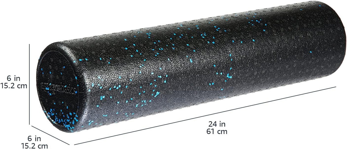 Basics High Density Foam Roller – 24 Inch, for Exercise & Recovery